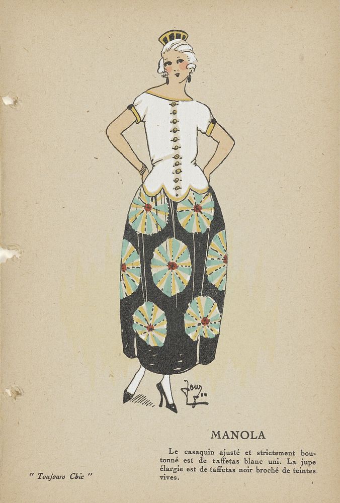 Toujours Chic Les Robes, Hiver 1921-1922: Manola (1921 - 1922) by G P Joumard