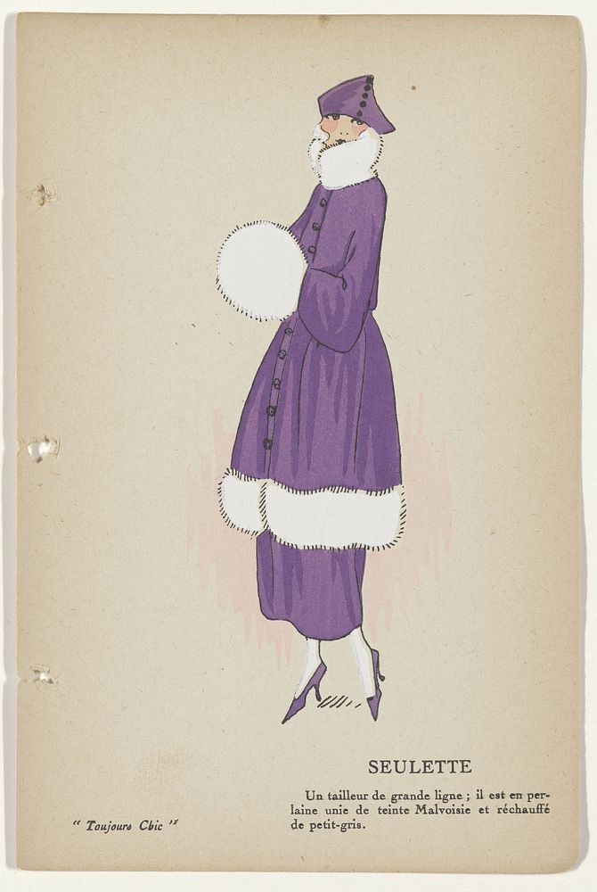 Toujours Chic Les Robes, Hiver 1921-1922: Seulette (1921 - 1922) by G P Joumard