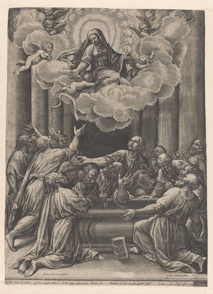 Hemelvaart van Maria (c. 1570 - c. 1580) by Benedetto di Stefani and Marco dell Angolo del Moro