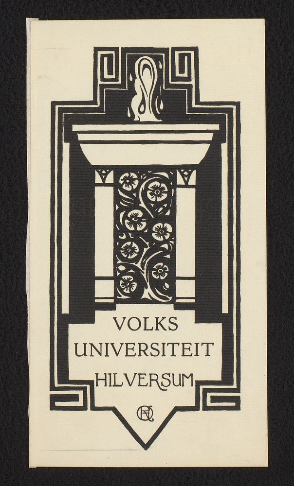 Vignet voor de Volksuniversiteit Hilversum (1920) by Richard Nicolaüs Roland Holst and Richard Nicolaüs Roland Holst