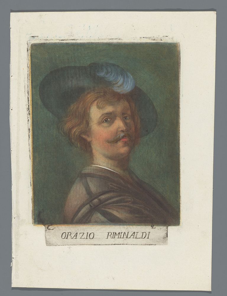 Portret van Orazio Riminaldi (1789) by Carlo Lasinio, Orazio Riminaldi and Labrelis