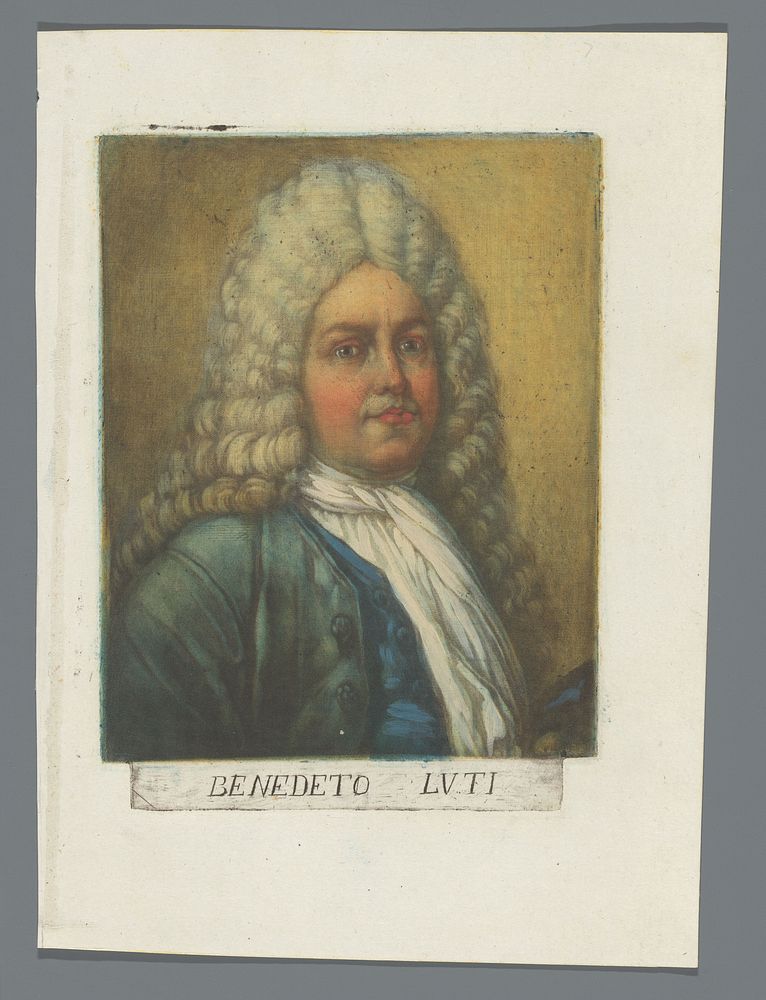 Portret van Benedetto Luti (1789) by Carlo Lasinio and Benedetto Luti