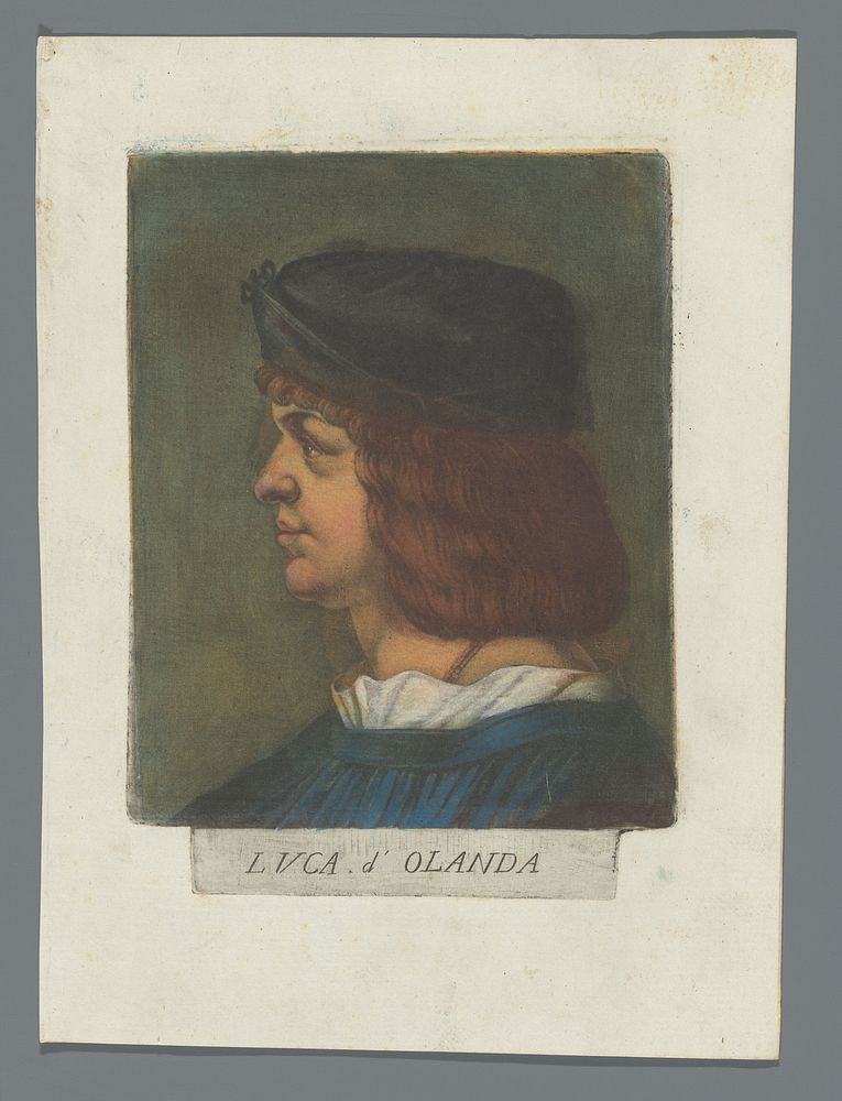 Portret van Lucas van Leyden (1789) by Carlo Lasinio and Lucas van Leyden