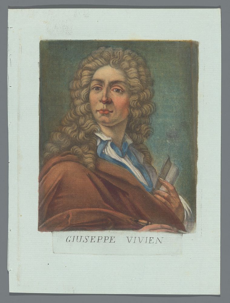Portret van Joseph Vivien (1789) by Carlo Lasinio and Joseph Vivien
