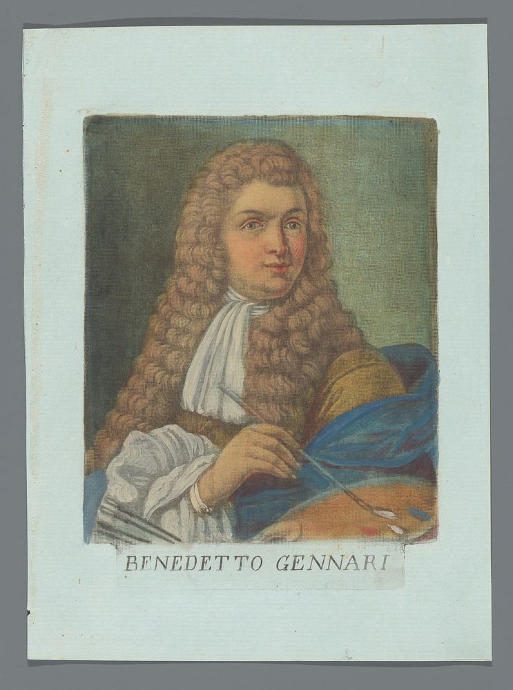 Portret van Benedetto Gennari (1789) by Carlo Lasinio and Benedetto Gennari