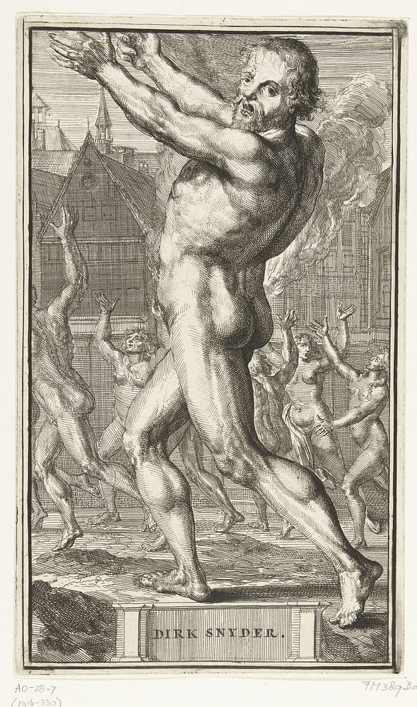 Naaktloper Dirk Jansz. (1699 - 1701) by Romeyn de Hooghe