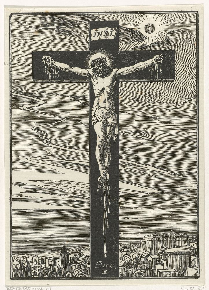 Christus aan het kruis (1635 - 1694) by Dirck de Bray and Jan de Bray