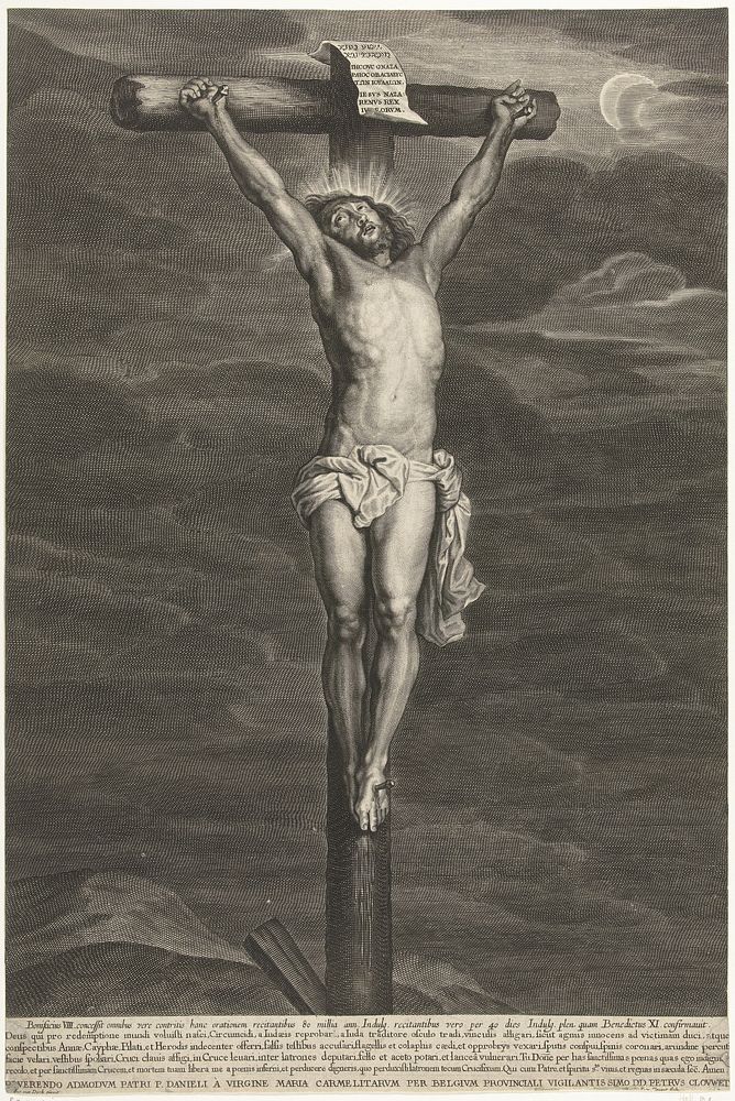 Christus aan het kruis (1639 - 1670) by Petrus Clouwet and Anthony van Dyck