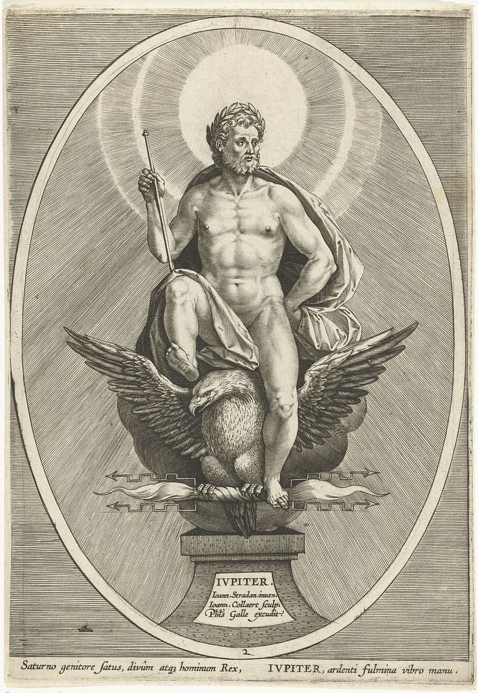 Jupiter (after 1585 - 1628) by Jan Collaert II, Jan van der Straet, Philips Galle and Cornelis Kiliaan