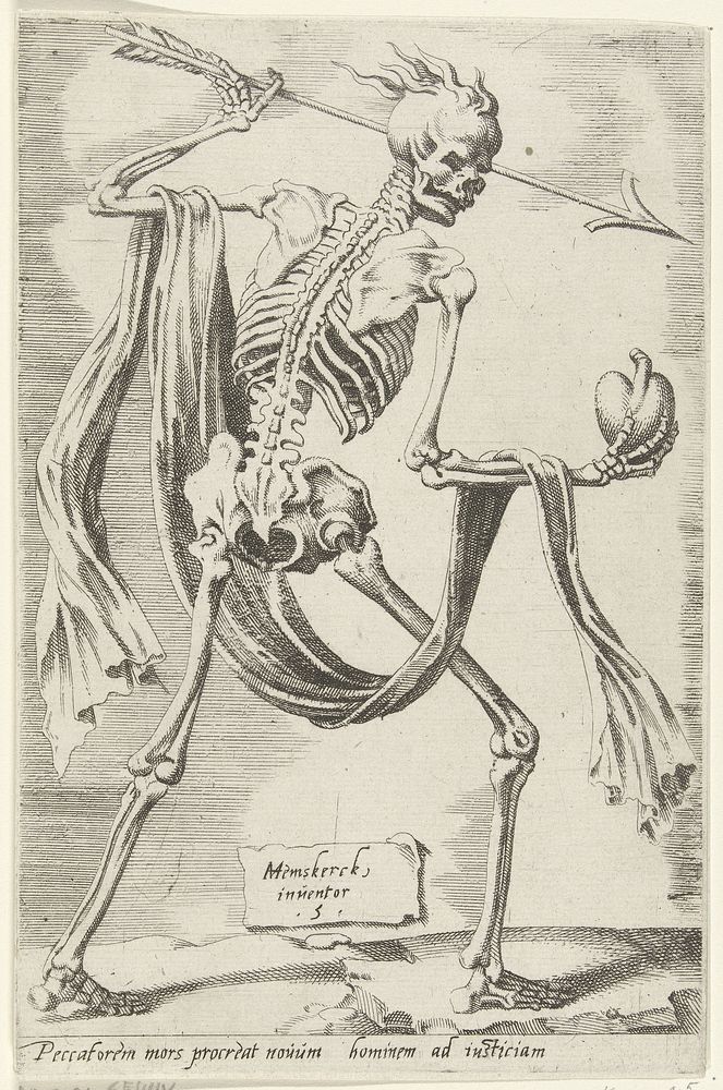 Dood van de zonde brengt een nieuw mens tot leven (1550) by Dirck Volckertsz Coornhert and Maarten van Heemskerck