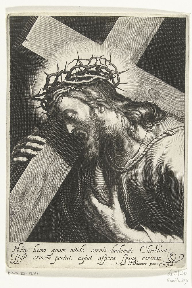 Christus draagt het kruis (1622 - 1630) by Cornelis Bloemaert II and Abraham Bloemaert
