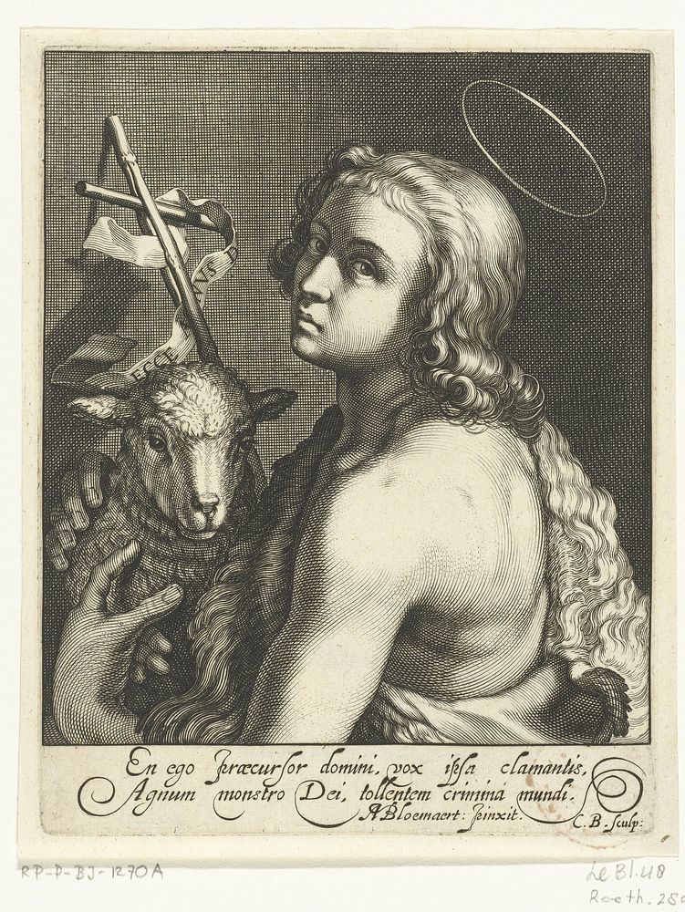 Johannes de Doper (c. 1625) by Cornelis Bloemaert II, Abraham Bloemaert and Cornelis Bloemaert II