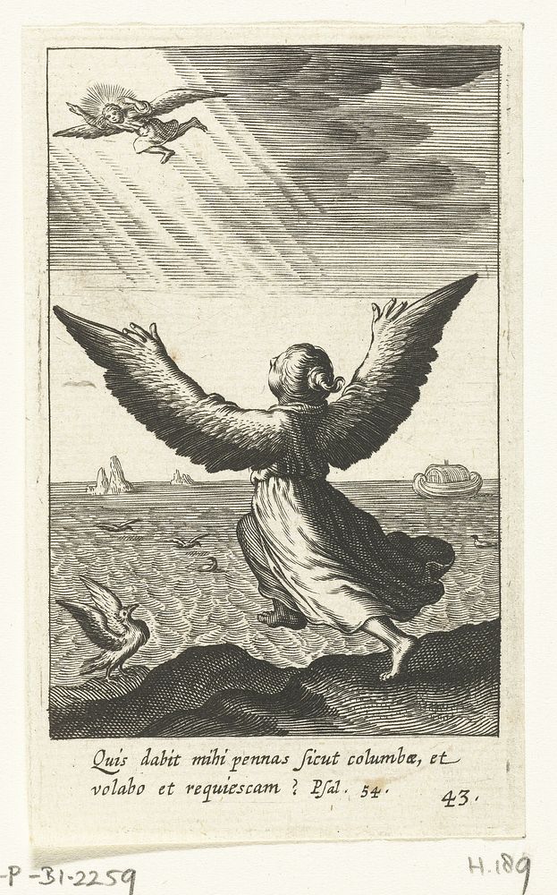 Kind met vleugels probeert te vliegen (1624) by Boëtius Adamsz Bolswert, Boëtius Adamsz Bolswert and Hendrik Aertssens II
