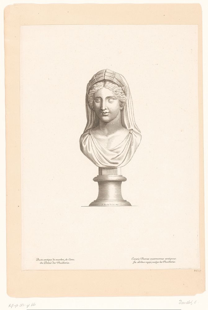 Antieke buste van Ceres (1677) by Etienne Baudet and Etienne Baudet