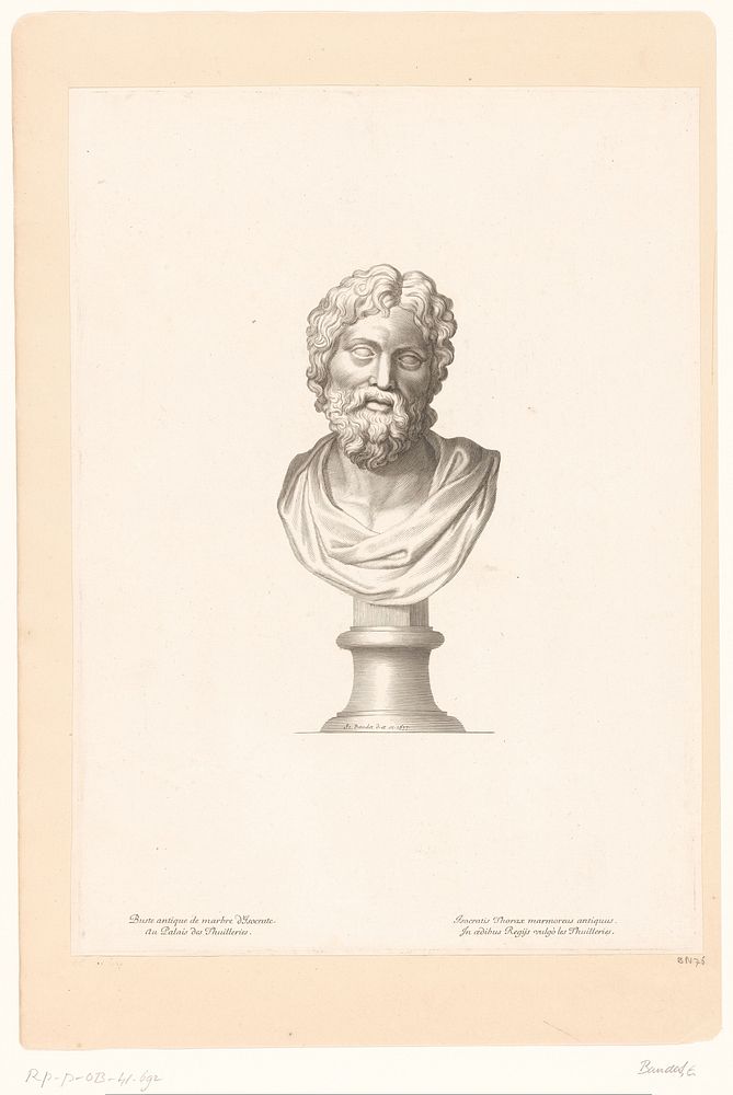 Antieke buste van Isocrates (1677) by Etienne Baudet and Etienne Baudet