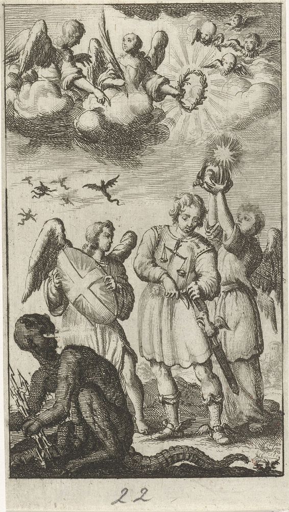 Christelijke Ridder (1681 - 1762) by anonymous and Jan Luyken