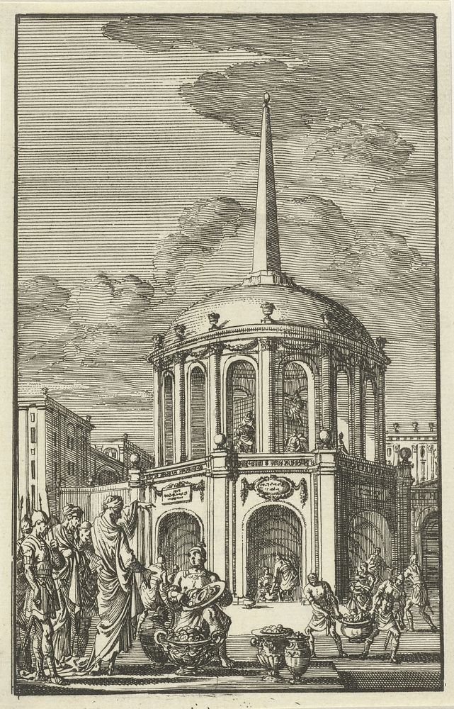 Hyrcanus plundert het graf van David (1682 - 1762) by anonymous and Jan Luyken