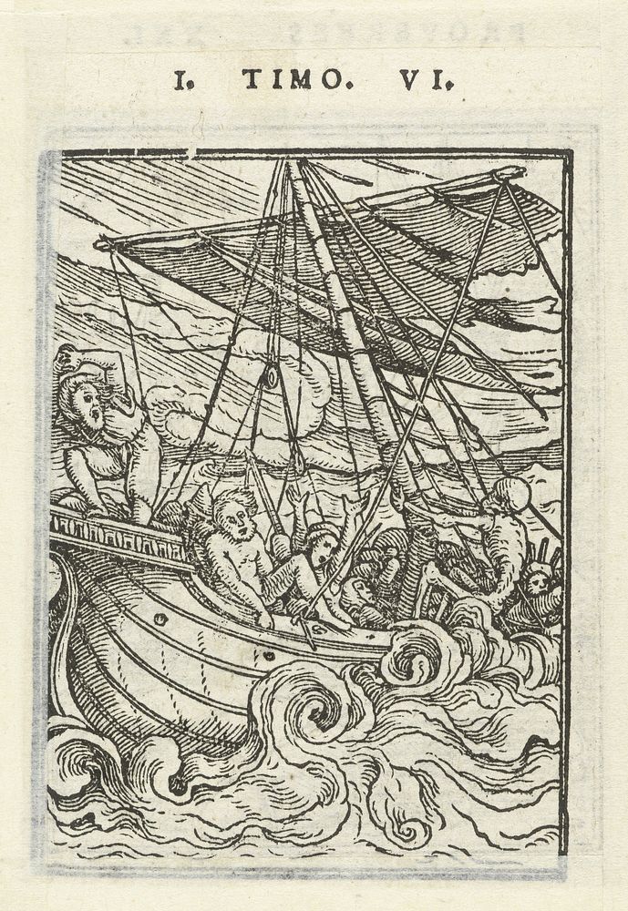 Schipper en de Dood (1538) by Hans Holbein II and Hans Lützelburger