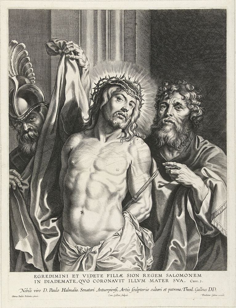 Christus aan het volk getoond (Ecce Homo) (c. 1586 - c. 1633) by Cornelis Galle I, Peter Paul Rubens, Theodoor Galle, Paul…