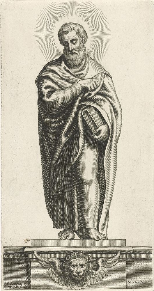 Evangelist Marcus (1630 - 1677) by Adriaen Lommelin, Peter Paul Rubens and Gilles Hendricx