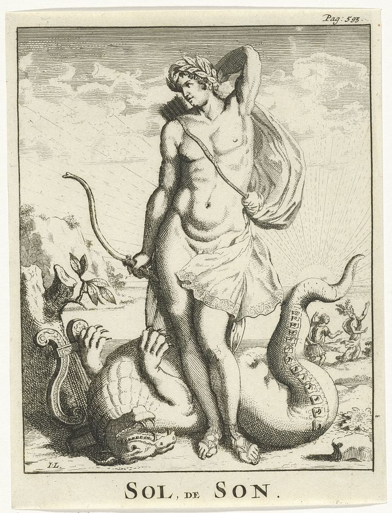 Apollo verslaat Python (1684 - 1743) by Jan Lamsvelt