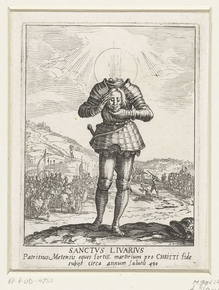 Heilige Livarius (1624) by Jacques Callot