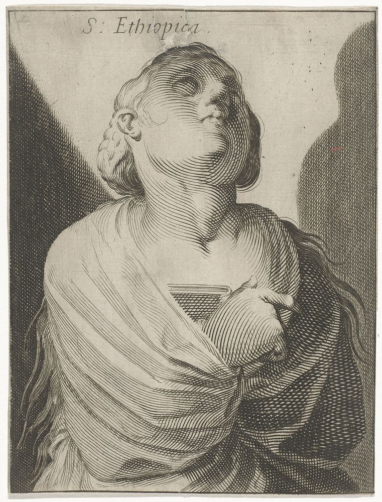 Sibille van Ethiopië (1595 - 1628) by Simon Frisius