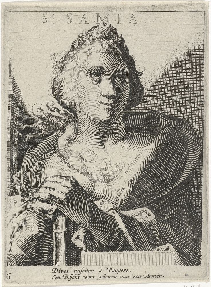 Sibille van Samia (1648 - 1656) by Simon Frisius and Jan Philipsz Schabaelje
