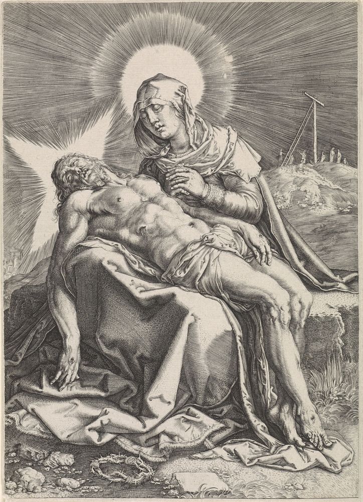 Piëta (1596 - 1667) by anonymous and Hendrick Goltzius