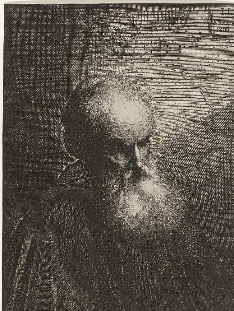Portret van een oude man met baard (1617 - 1665) by Salomon Savery, Jan Lievens and Salomon Savery