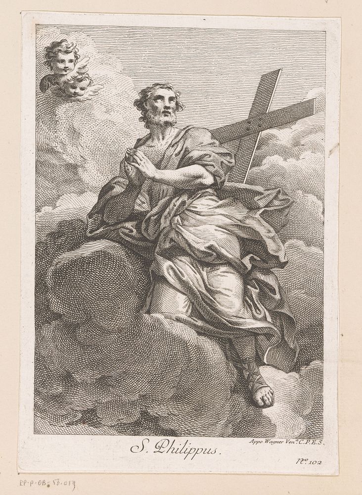 Heilige Filippus (1739 - 1780) by Joseph Wagner, Joseph Wagner and Senaat van Venetië