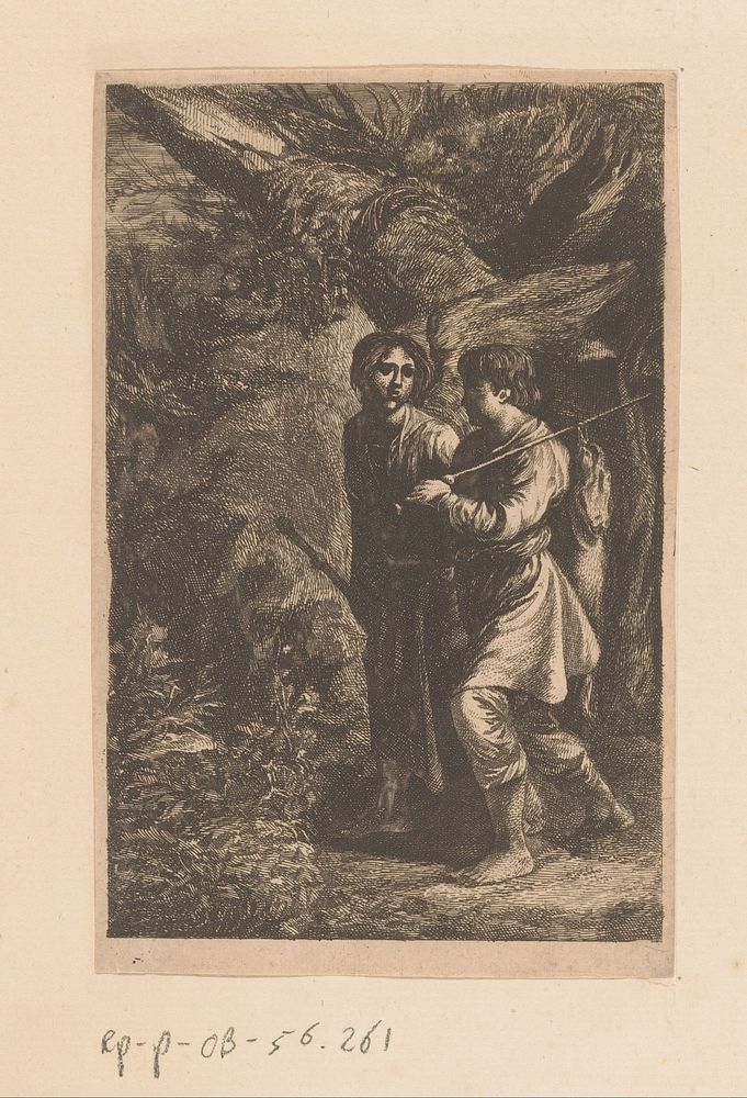 Tobias en de engel (after 1588) by anonymous and Adam Elsheimer