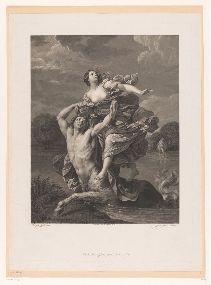 Oontvoering van Deianeira door Nessos (1766 - 1822) by Charles Clement Bervic, Guido Reni and Charles Clement Bervic