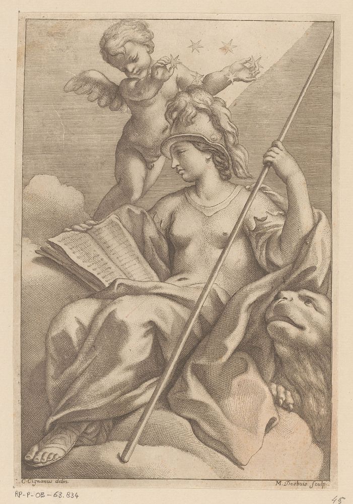 Personificatie van Venetië (1640 - 1700) by Martial Desbois and Carlo Cignani