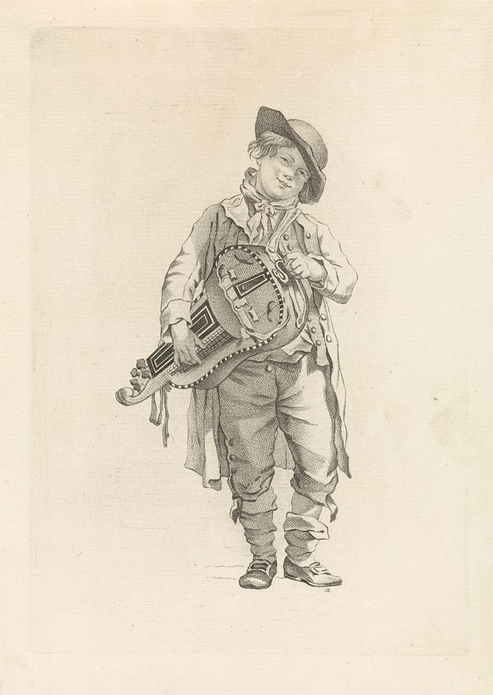 Draailierspeler (1818 - 1833) by anonymous, Mathias de Sallieth, Jacob Perkois and Johannes Huibert Prins