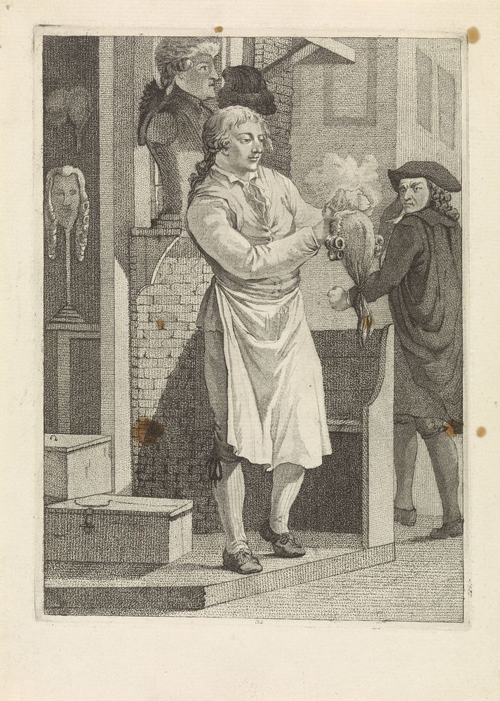 Pruikenmaker (1818 - 1833) by Mathias de Sallieth, Jacob Perkois and Johannes Huibert Prins
