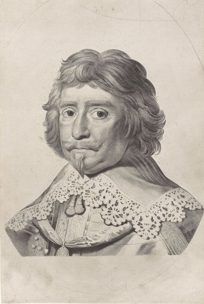 Portret van Frederik Hendrik, prins van Oranje-Nassau (1643) by Jonas Suyderhoef, Pieter Claesz Soutman and Gerard van…