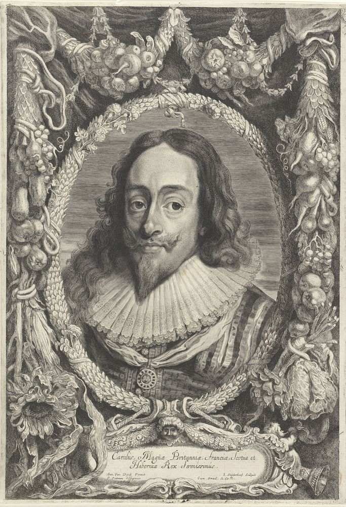 Portret van Karel I, koning van Engeland (1644 - 1650) by Jonas Suyderhoef, Pieter Claesz Soutman, Pieter Claesz Soutman…