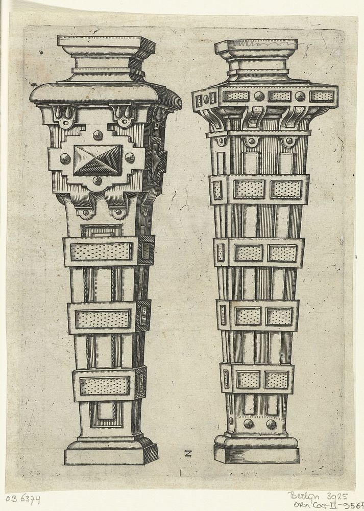 Twee Toscaanse termen (1604) by Adriaen Muntinck, Hinrich Muntinck and Clement de Jonghe