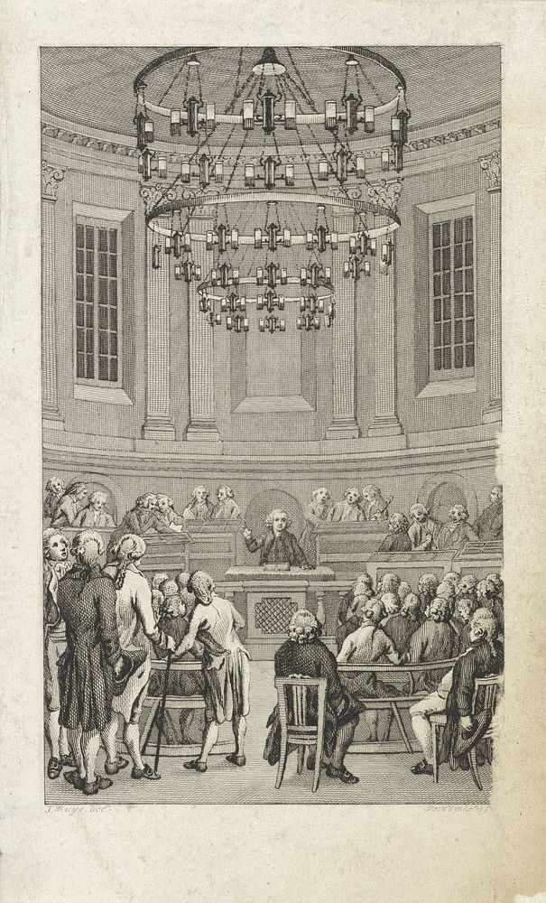 Inwijding van Felix Meritis, 1788 (1799) by Reinier Vinkeles I and Jacobus Buys
