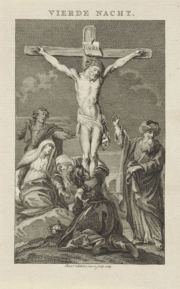 Christus aan het kruis (1785) by Reinier Vinkeles I