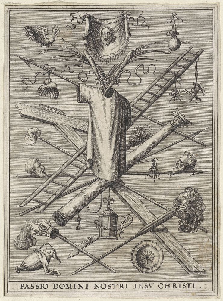 Passiewerktuigen (1560 - 1600) by anonymous, Maerten de Vos and Hans van Luyck