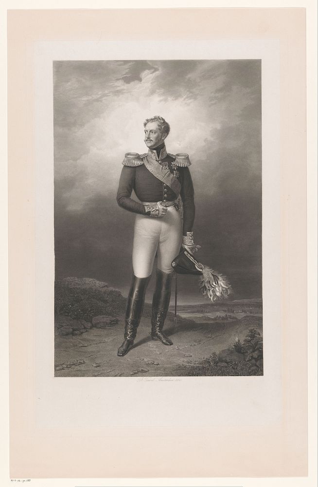 Portret van Nicolaas I Pavlovitsj, tsaar van Rusland (1843) by Benoit Taurel