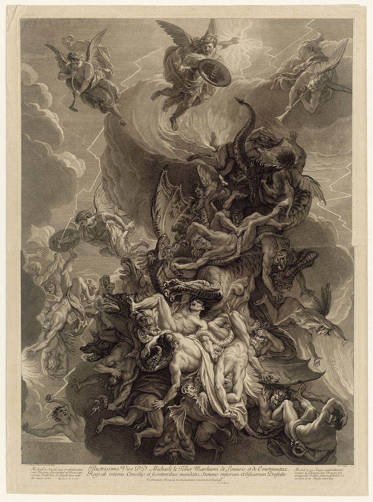 De val der opstandige engelen (1650 - 1713) by Alexis Loir I and Charles Le Brun