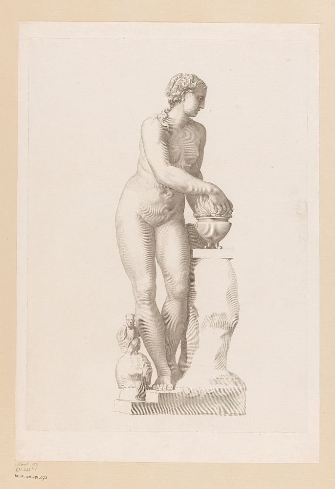 Standbeeld van Porcia (1677) by Claude Mellan, Claude Mellan, Imprimerie Royale and Imprimerie Royale