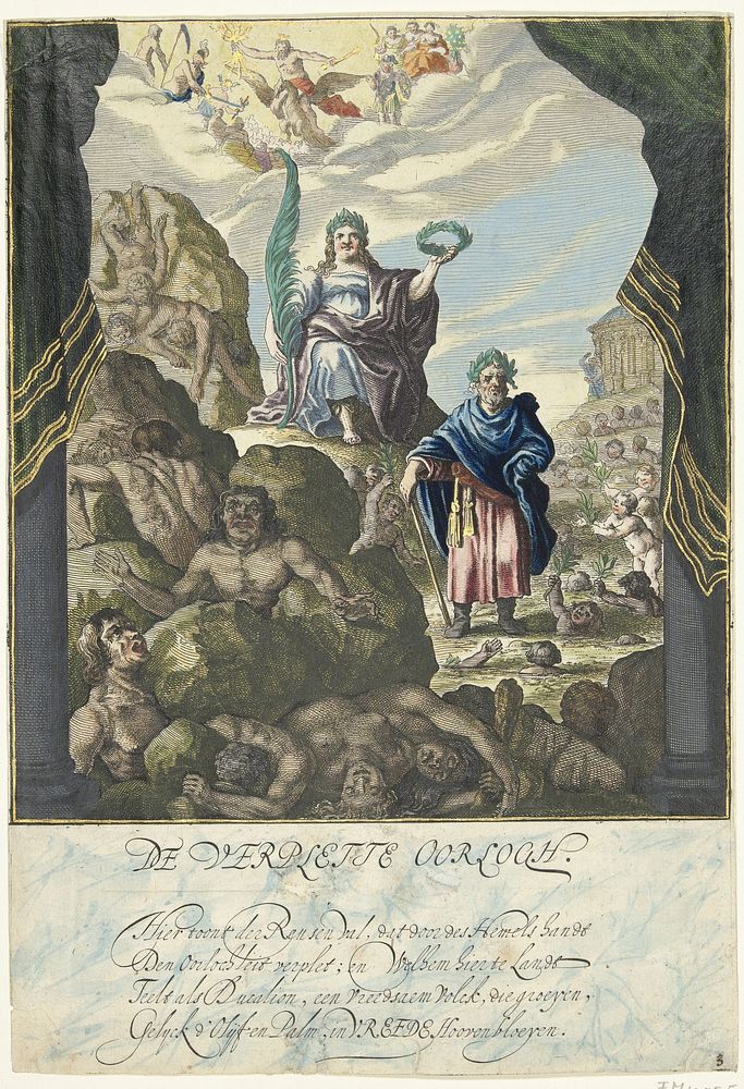 Vertoning van het Verpletteren van de Oorlog, 1648 (1649) by Salomon Savery, Isaac Isaacsz and Tymon Houthaeck