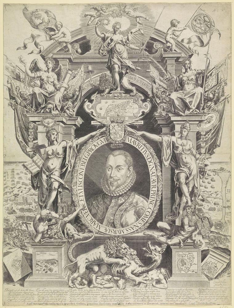 Portret van Maurits, prins van Oranje (c. 1593 - 1634) by Cornelis Dircksz Boissens and Cornelis Dircksz Boissens