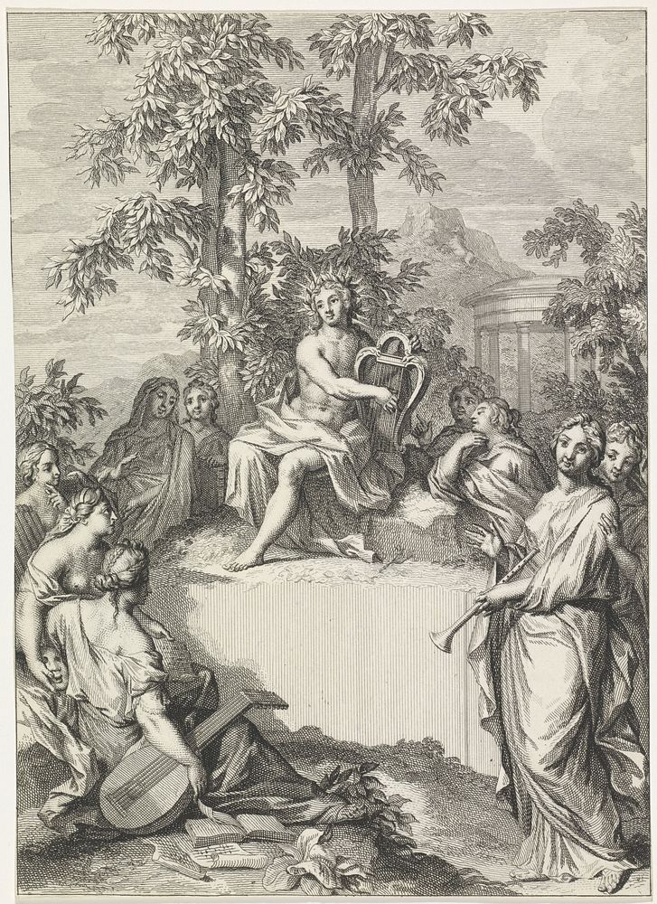 Apollo en de Muzen (1600 - 1700) by anonymous