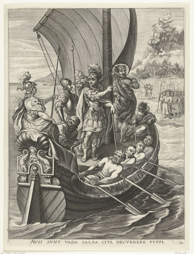 Ferdinand en de Argonauten; intocht van Ferdinand te Gent in 1635 (nr. 14) (1635 - 1636) by Jacobus van Schoor, Nicolas de…