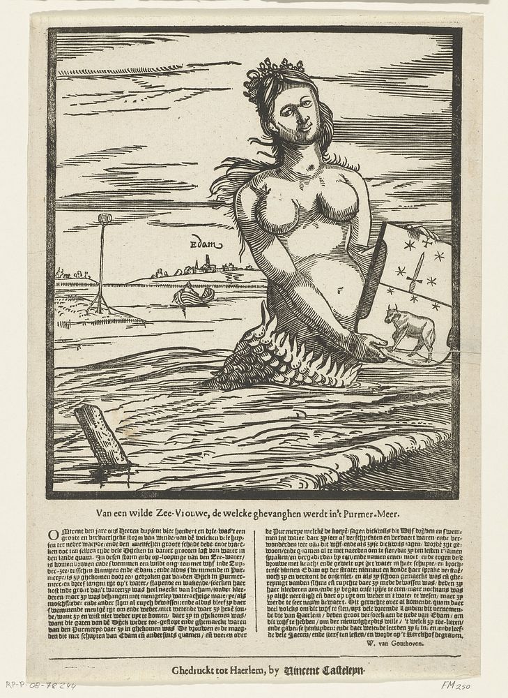 Zeemeermin van Edam, 1403 (1600 - 1799) by anonymous, Vincent Casteleyn and Wouter van Gouthoeven